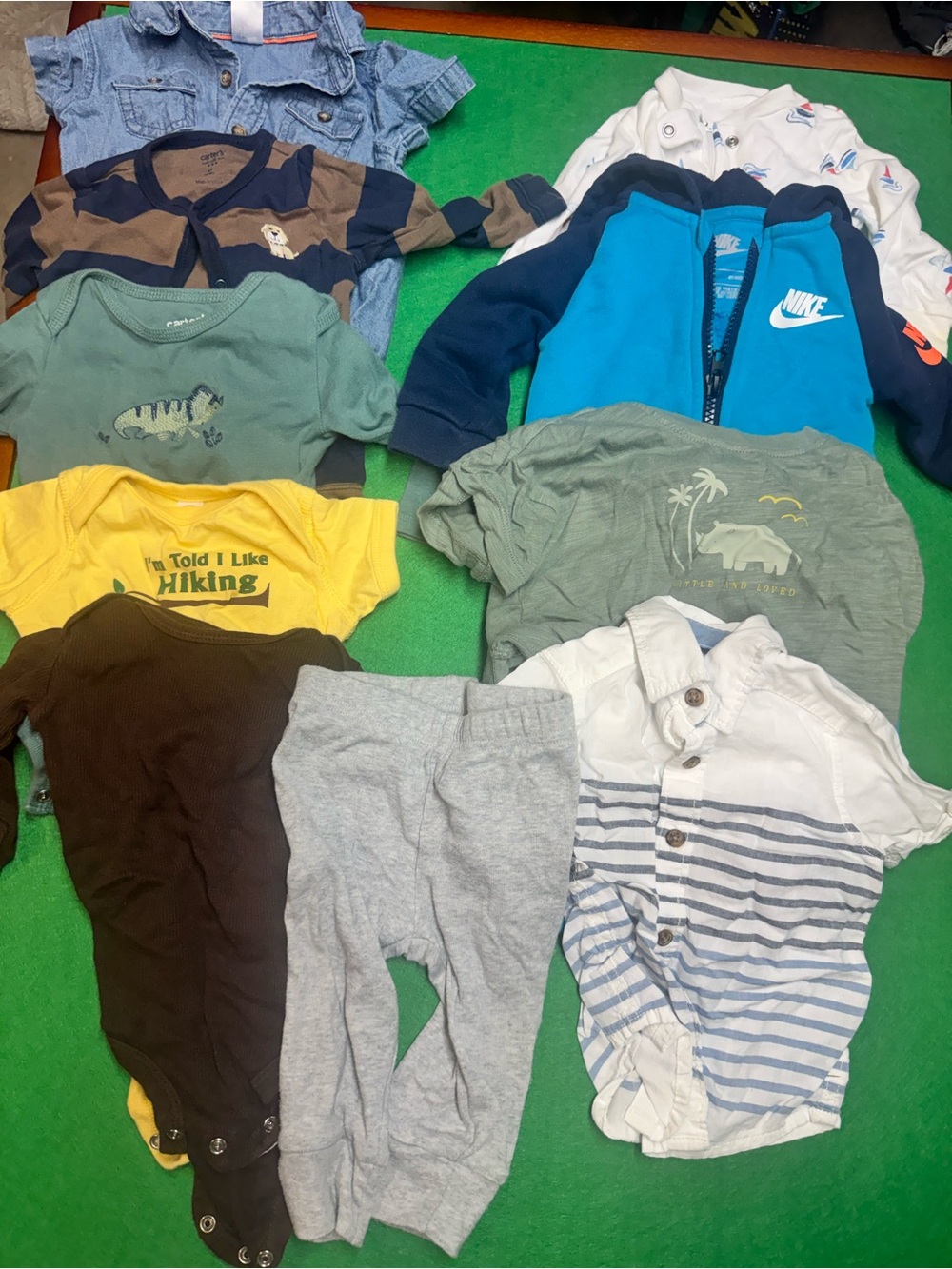 Nike Blue and Navy Baby Zip Hoodie with Mixed Color Baby Clothing Lot